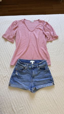 Set aus Bluse und Shorts Grösse S / 36/38