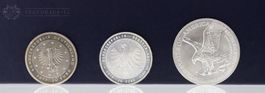 DREI SILBERMÜNZEN USA / BRD SILBER  AG