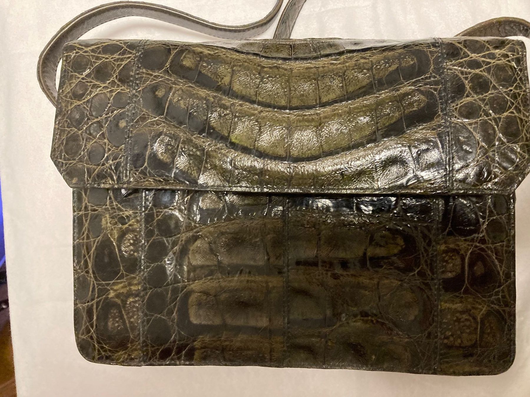 Taschen für Damen: Vintage Kroko-Tasche, seltenes Modell – Gebraucht aus rheineck von norwegianwood52 2