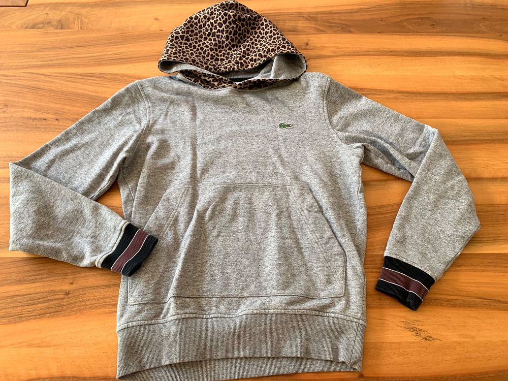 Lacoste leopard sale hoodie