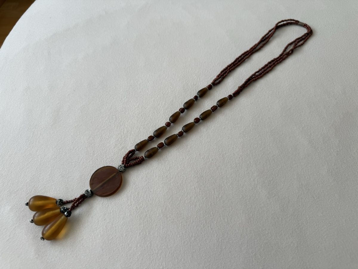 Catenine: Lange Vintage-Kette, braun – Usato da Strengelbach venduto da Chiavara