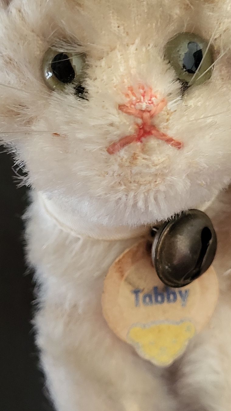 Statuette: Steiff Katze Tabby 1960er – Usato da Berikon venduto da Zimmerlinde5 1