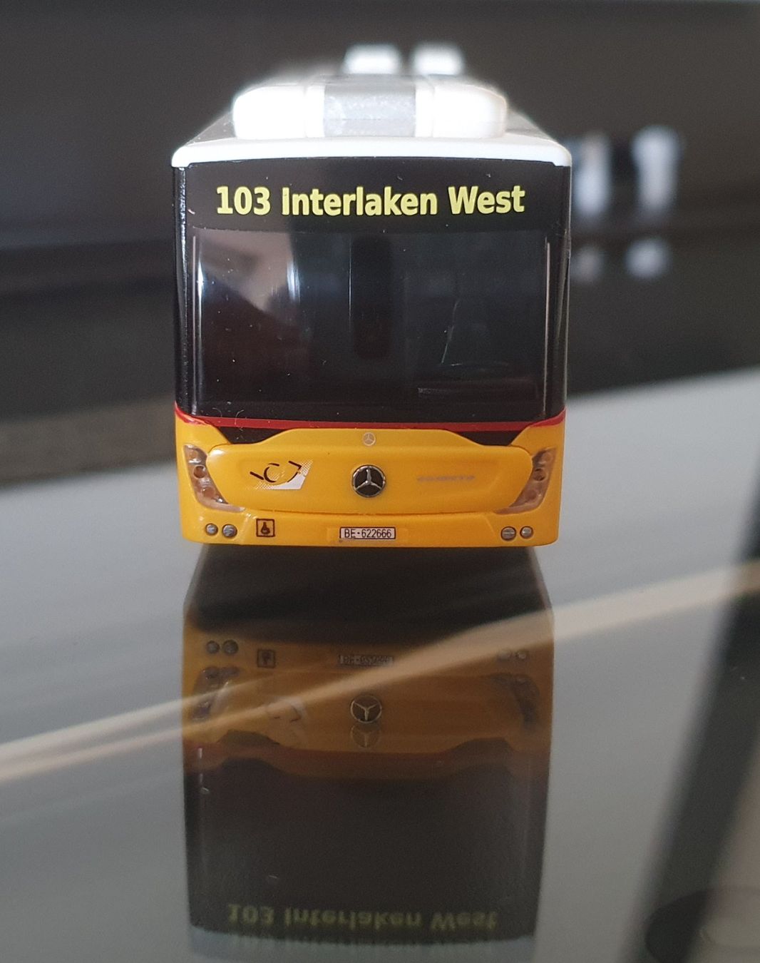 Rietze Modellini d'auto: AWM PTT PostAuto BLS Bus Interlaken MB Conecto 1:87 lim. 100 – Nuovo (secondo la descrizione) da Therwil venduto da Wat_975y 4