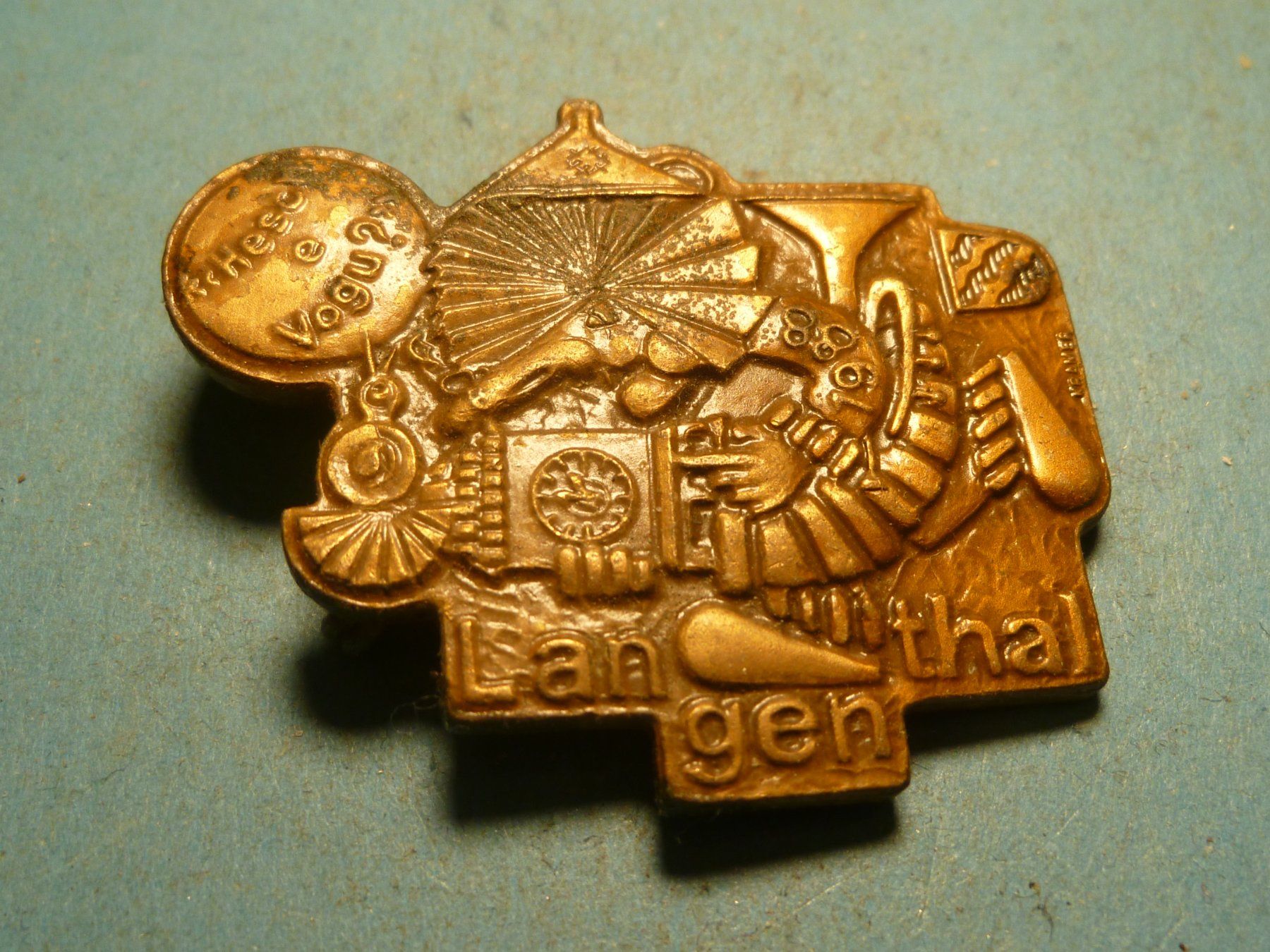 Plaketten & Abzeichen: LANGENTHAL 1988 BRONZE – Gebraucht aus Ried (Muotathal) von Mandarin02