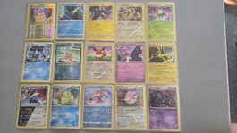 Pokémon Sammelkarten Holo/Reversed guter Zustand 15 Karten