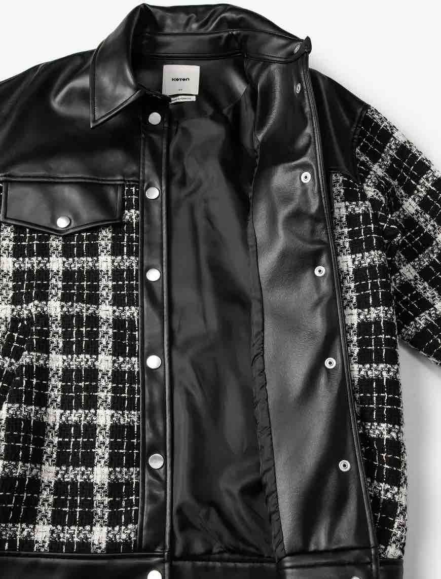 Giacche: Koton Jacket, Black and White Plaid – Nuovo (secondo la descrizione) da Wettswil venduto da marko0503 1