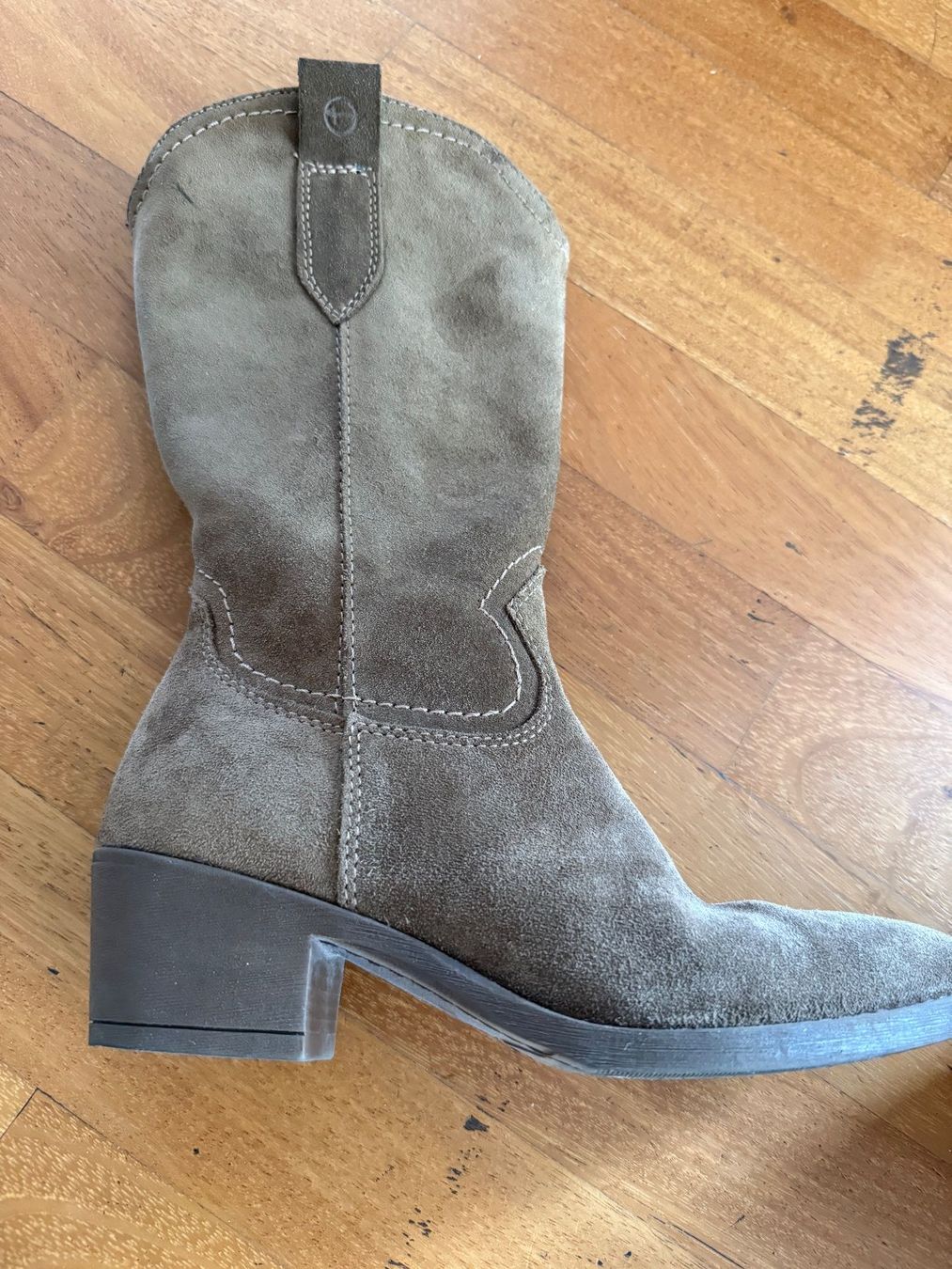 Tamaris Scarpe da donna: Wildleder Stiefel Cowboyboots – Usato da Gockhausen venduto da Timiboy4 3
