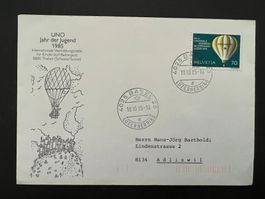 Ballon Post 1985  UNO Tag der Jugend   (G1207)