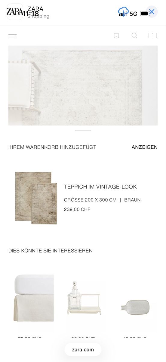 Tappeti: Zara Home teppich carpet – Usato da Zürich venduto da AlineCr 3