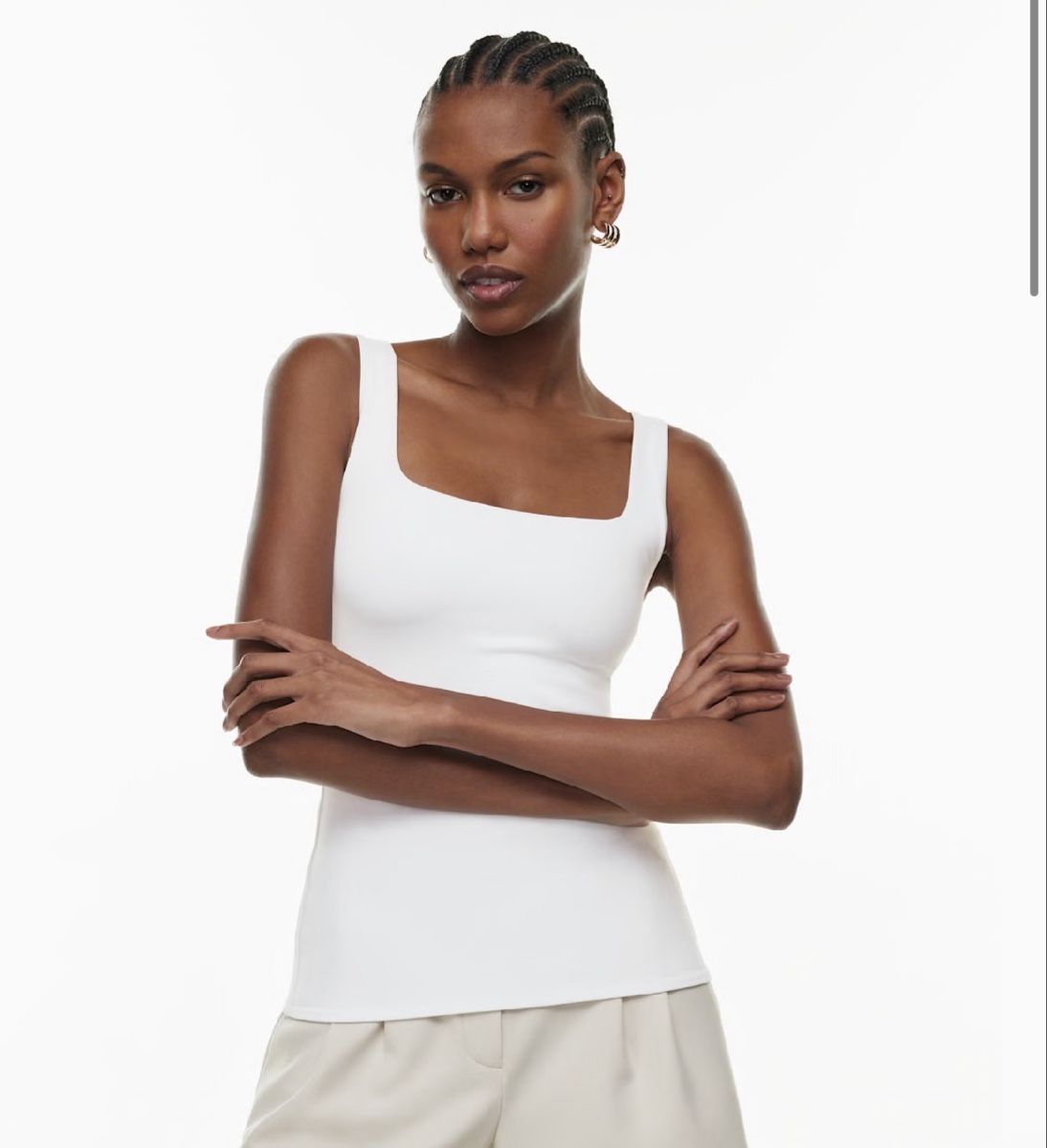 Aritzia Top: Aritzia Contour Squareneck Hip Tank S – Usato da Rümlang venduto da svent