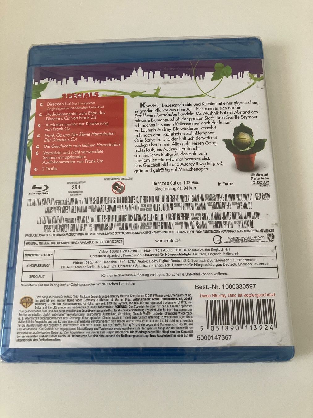 Alle DVDs: Der kleine Horrorladen [Blu-ray] - Neuware – Neu und originalverpackt aus Arbon von Sugofresser 1