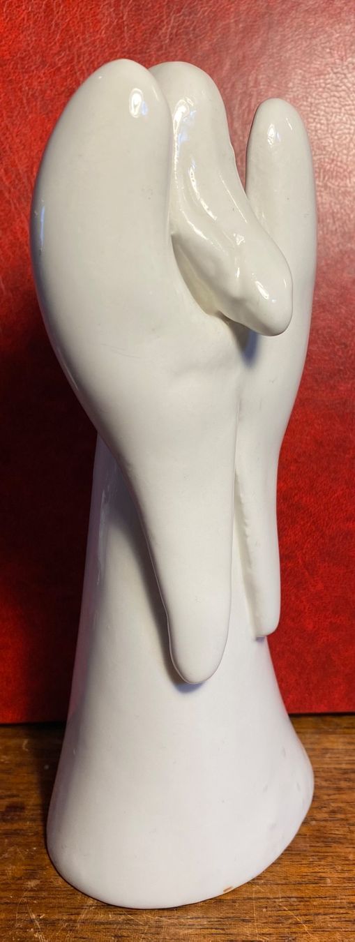 Statuette: Engel Figure weiss silber - Neu – Nuovo e nell'imballaggio originale da Zäziwil venduto da Emlea 2