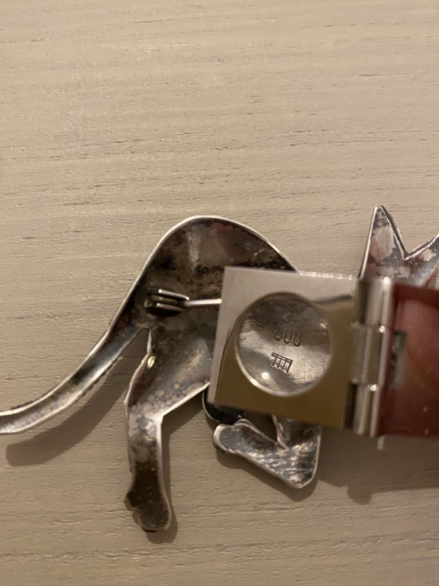 Spille & Fermagli: Känguru 🦘 Brosche 800 Silber – Usato da Birr venduto da Vintage-Liebhaber 2