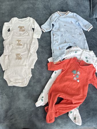 Obaïbi Baby Set Gr. 59 / 3 Monate – 6 Teile