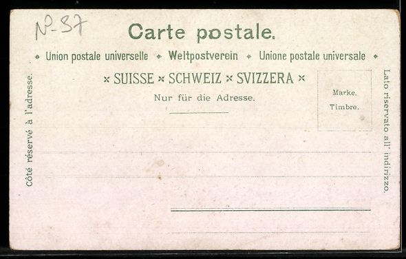 Cartes postales: Lithographie St. Moritz, Panorama – D'occasion à Berlin par bartko-reher 1