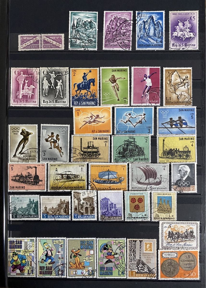 Tutti i francobolli: Timbres - San Marino – Usato da Petit-Lancy venduto da Solcarm