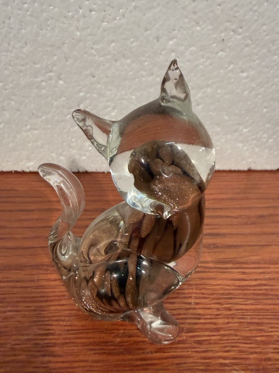 Statuette: Glass Cat Figurine – Usato da Lausanne venduto da vas_cdb2 1
