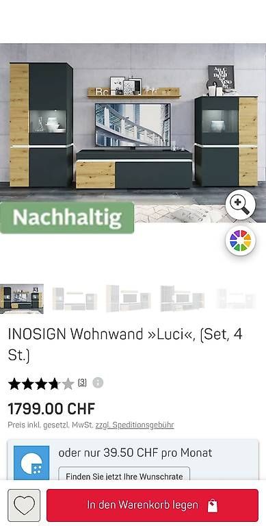 Mobili TV: Wohnwand neu mit line Led – Nuovo e nell'imballaggio originale da Lützelflüh-Goldb venduto da Rampenverkauf_72_ 1