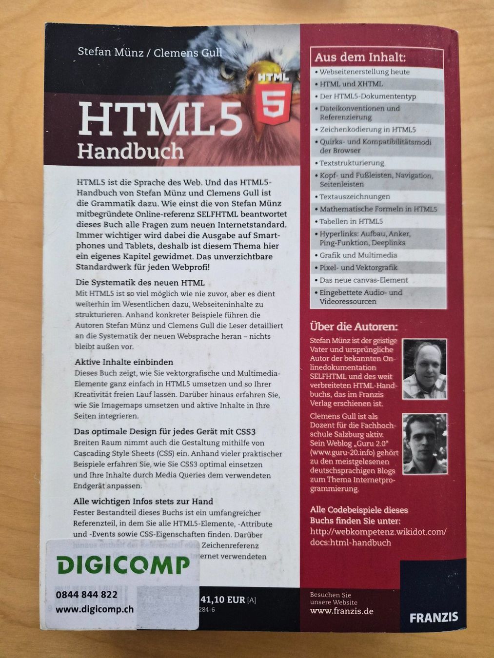 Libri: HTML5 Handbuch (von Stefan Münz, Clemens Gull) – Usato da Alpnach Dorf venduto da findelmundo 1