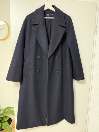 Zara Mantel, Grösse S, Dunkelblau, Top Zustand!