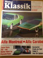 Motor Klassik 12/92  Alfa Montreal Minor Fiat 124 Spider xa