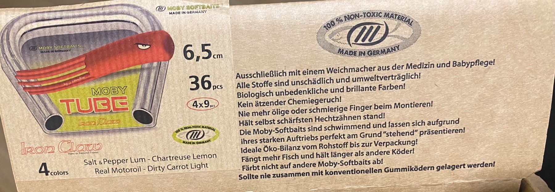 Esche: Iron Claw Moby Tube 10 Stk – Nuovo (secondo la descrizione) da Widnau venduto da Fishingtackle_Oggy 1