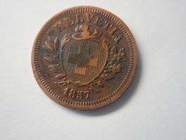 1 Rp. 1857 uralt