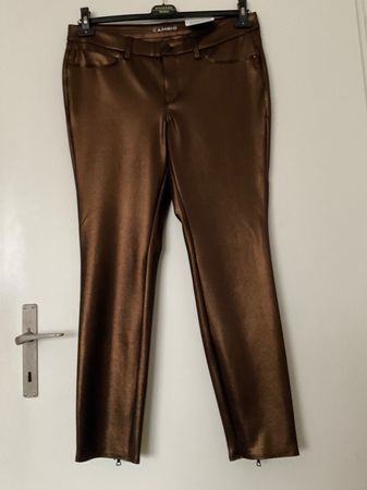 CAMBIO spezielle hochwertige Hose Gr 44 Gold NEU NP 279
