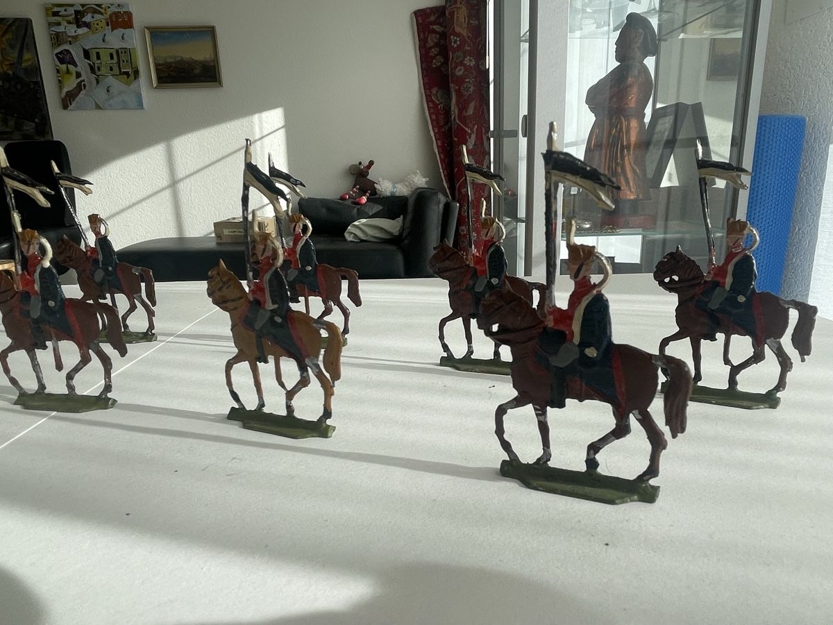 Giocattoli: Zinnfigur-Set historische Reiter-Armeefiguren – Usato da Meierskappel venduto da Hala03 6