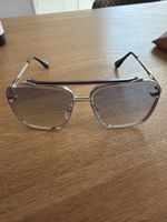 Sonnenbrille Pilotenstil Metall silber