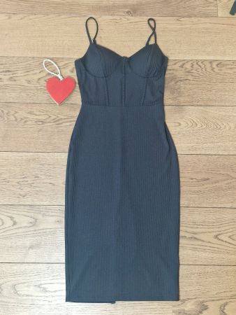 Damen Kleid Love J schwarz gerippt Grösse M neuwertig