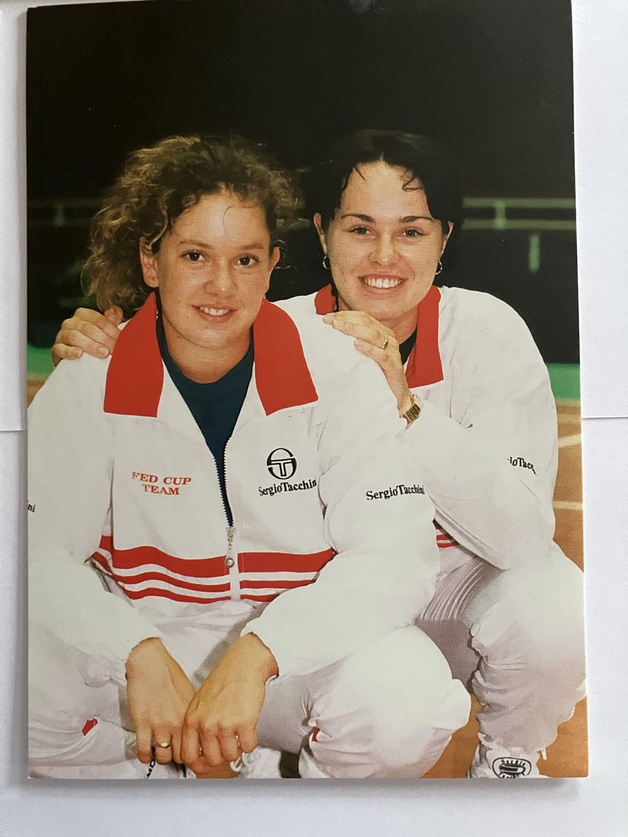 Cartoline postali: Schweizer Tennisstars im Fed Cup Final 1998 – Usato da Bauma venduto da Baumer71 1