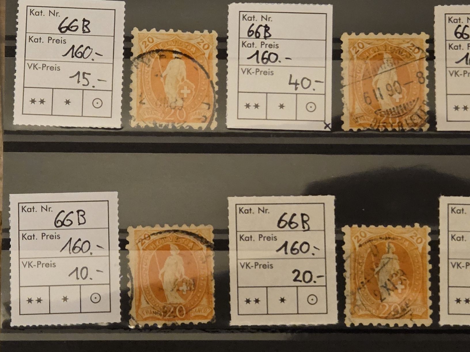 Tous les timbres: 12mal 66B Kat.1920.- – D'occasion à Wangen par Abartix 3