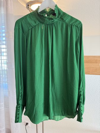 Bluse Damen Grün Langarm Grösse XXL Zustand neu