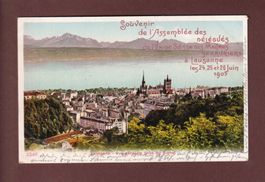 LAUSANNE vu du Signal - Souvenir de l'assemblée 1905
