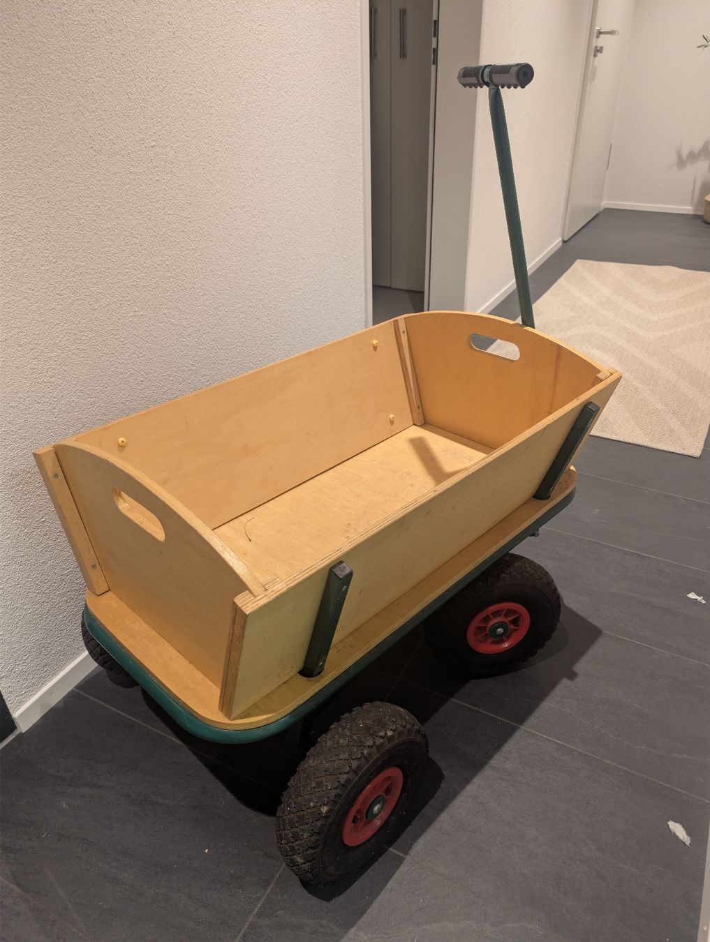 Carrozzine: Bollerwagen aus Holz, Leiterwagen – Usato da Dettighofen venduto da salocin89