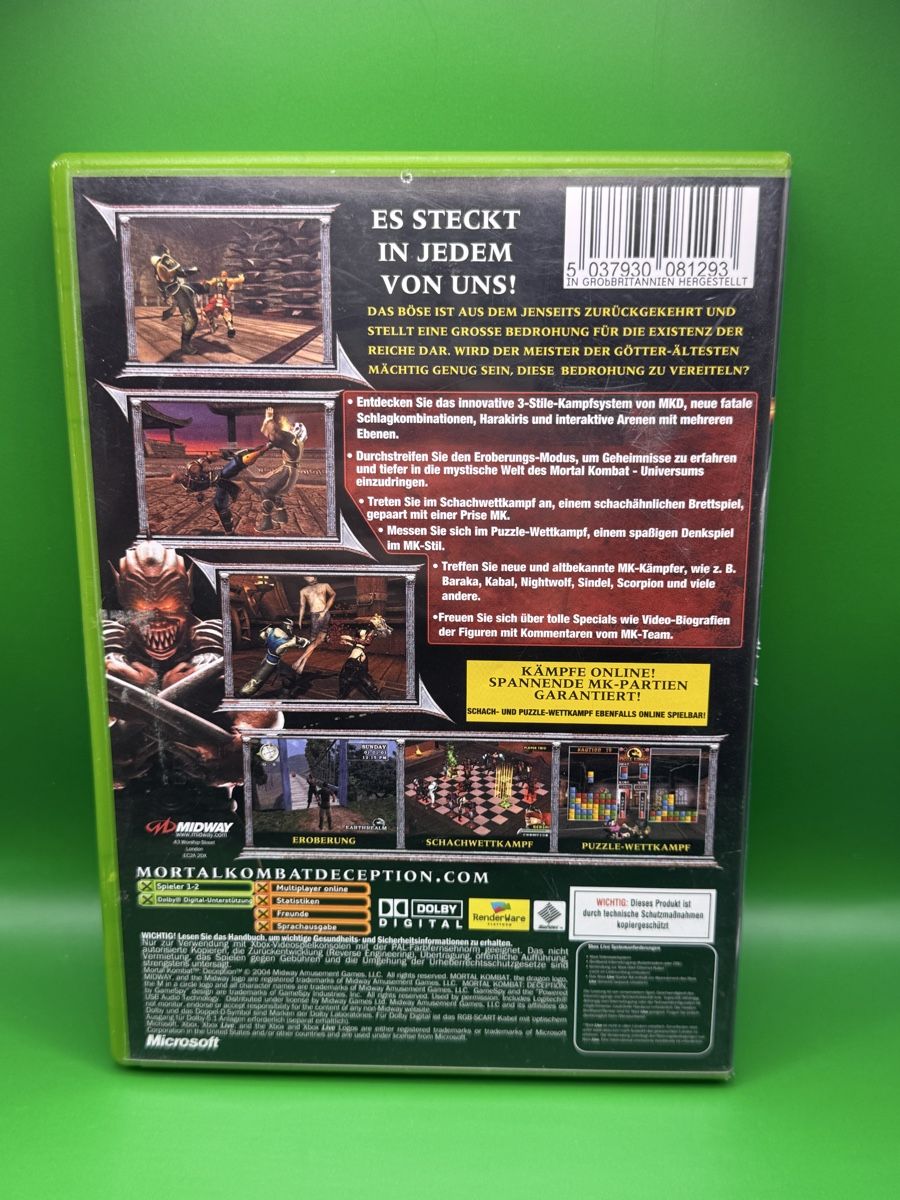 Microsoft Giochi: Mortal Kombat Deception XBOX – Usato da Zürich venduto da Reogen 1