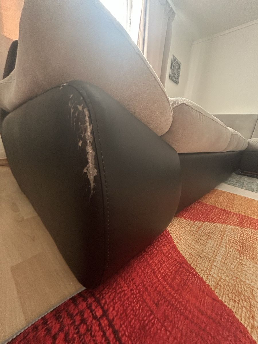 Sofas: Ecksofa grau schwarz mit Bettkasten – D'occasion à Arbon par don_9ldx 4