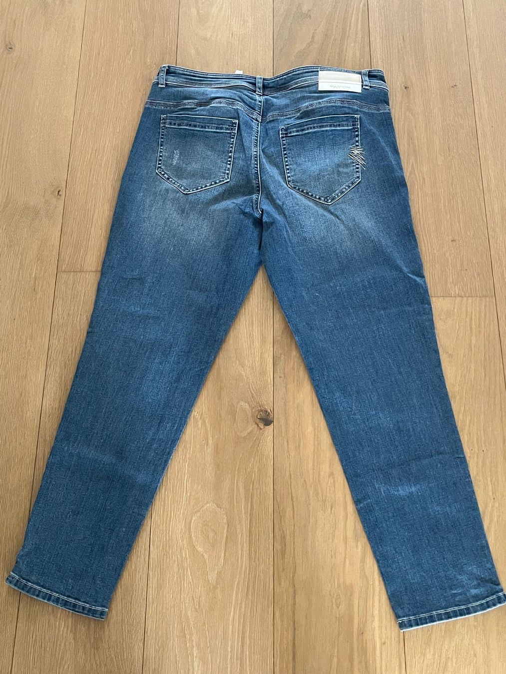 Jeans: Taifun, Skinny Jeans, blau, light destroyed – Usato da Kloten venduto da SANTALA23 1
