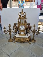 Pendule ancienne Louis XVI + 2 candélabres