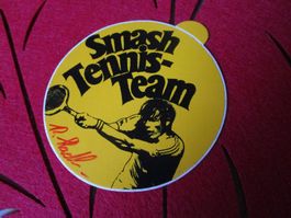 ROLAND STADLER CH TENNISPROFI 80ER AUTOGRAMM AUF AUFKLEBER