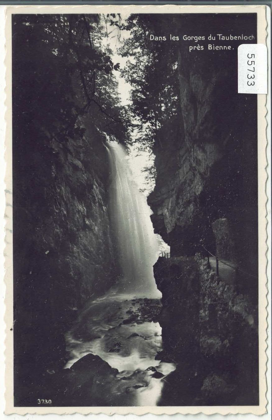 Cartoline postali: Biel-Bienne - Taubenloch - Gorges de la Suze – Usato da Ettingen venduto da Kartenplanet