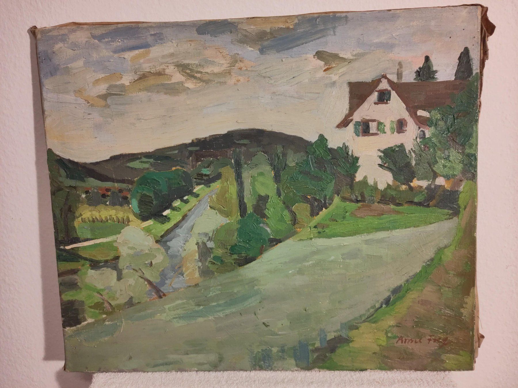 Dipinti: Anni FREY Landschaft mit Haus Ölbild – Usato da Zug venduto da RepTCG