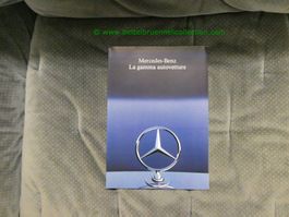 Mercedes-Benz Modellprogramm 1985/12 Prospekt italienisch