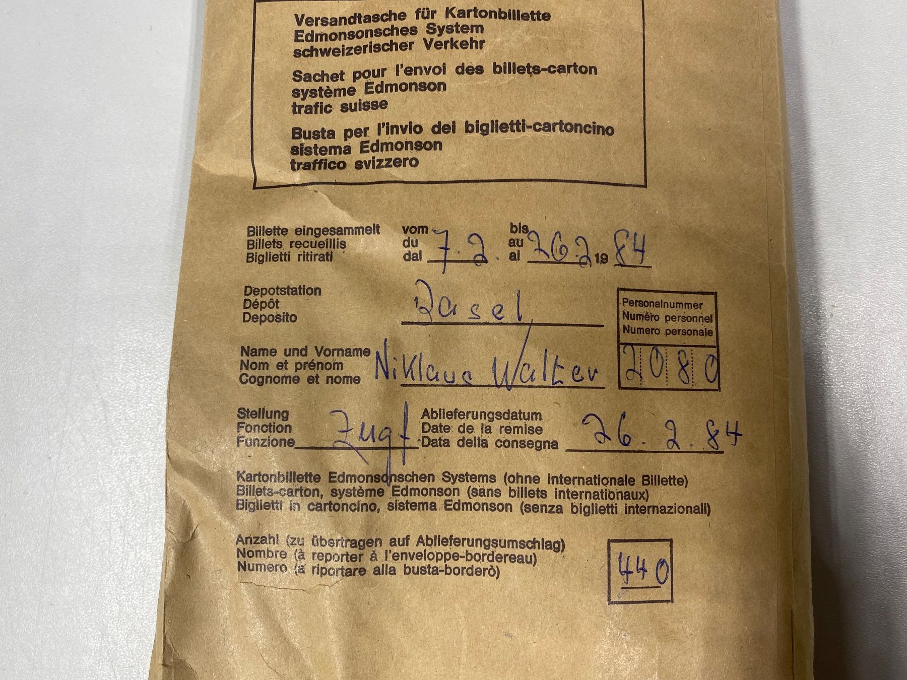 Biglietti: LOT Bahnbillette Basel ///G890 – Usato da Bern venduto da JMsoehne1987