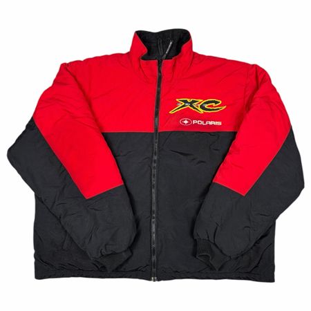 Veste de Ski Polaris XC vintage rouge et noir -XXL