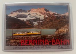 Carte postal métallique - Bernina-Bahn