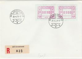 A3 mit Farbband II auf Brief Kat. 250.-