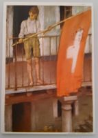Bundesfeierpostkarte Nr.53f - 1931 - Knabe mit Fahne, 31.7.