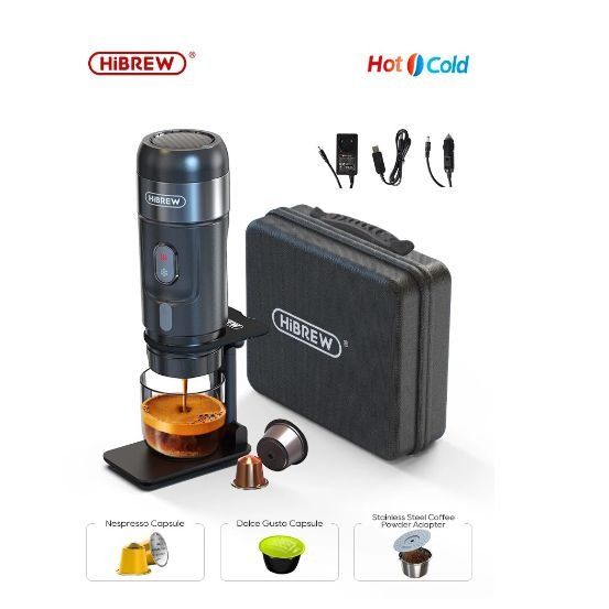Tragbare Kapsel-Kaffeemaschine - 15 Bar Druck, 7800mAh Akku, Für Nespresso & Dolce Gusto